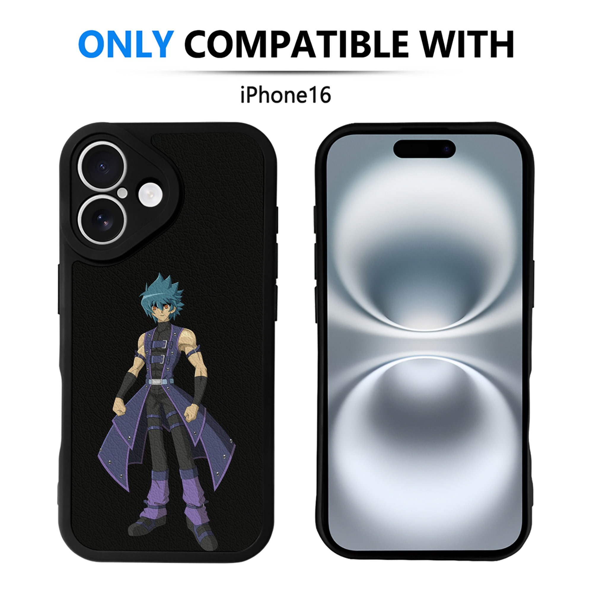 遊☆戯☆王 Yu-Gi-Oh! 【iPhone 16シリーズ対応】シリコンスマホケース（レザー調） 材質：シリコン